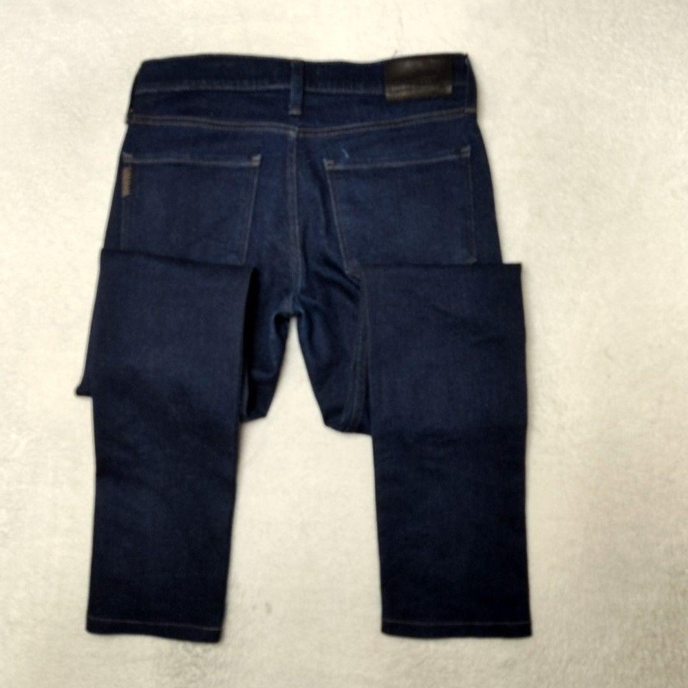 Paige Jeans Womens 30 Dark Wash Lennox Straight Slim Stretch 5-Pocket Denim - Picture 5 of 11